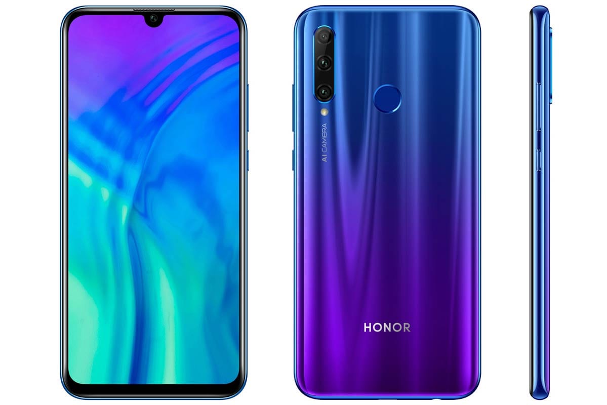 Honor 20 Lite, great design and triple camera for less than 300 euros
