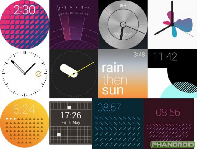 Android Wear 5.0 Lollipop Watch faces
