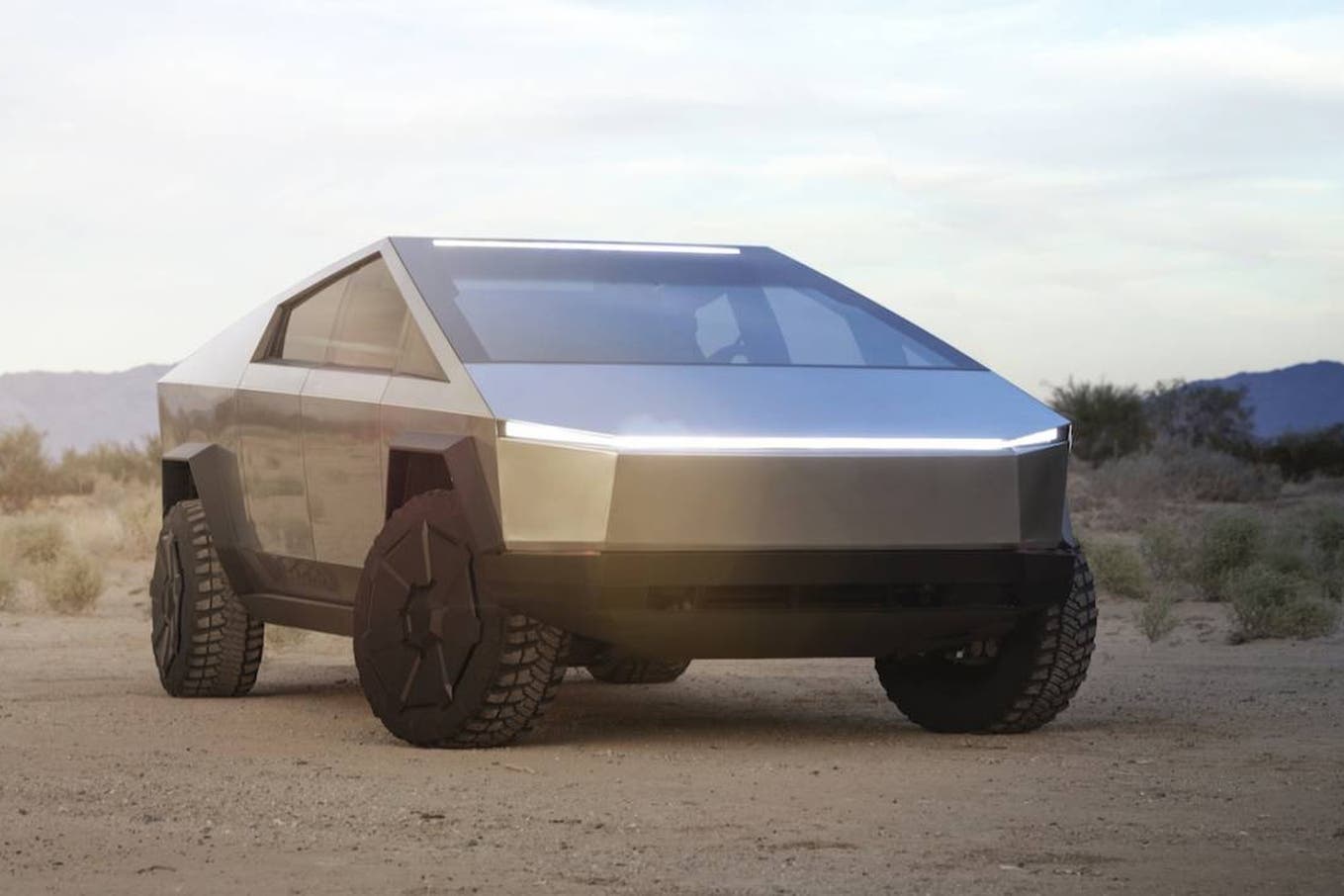 Cybertruck: this is Tesla's unusual armored electric truck