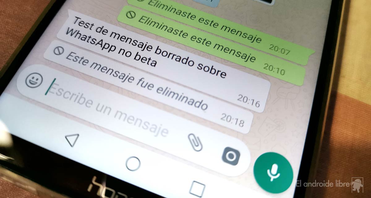 A WhatsApp bug allows reading deleted messages