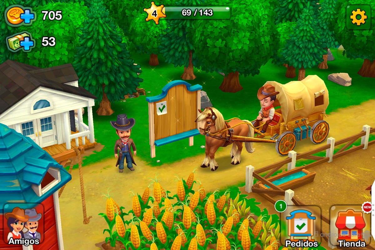 The most successful farm game on Android: Wild West: New Frontier