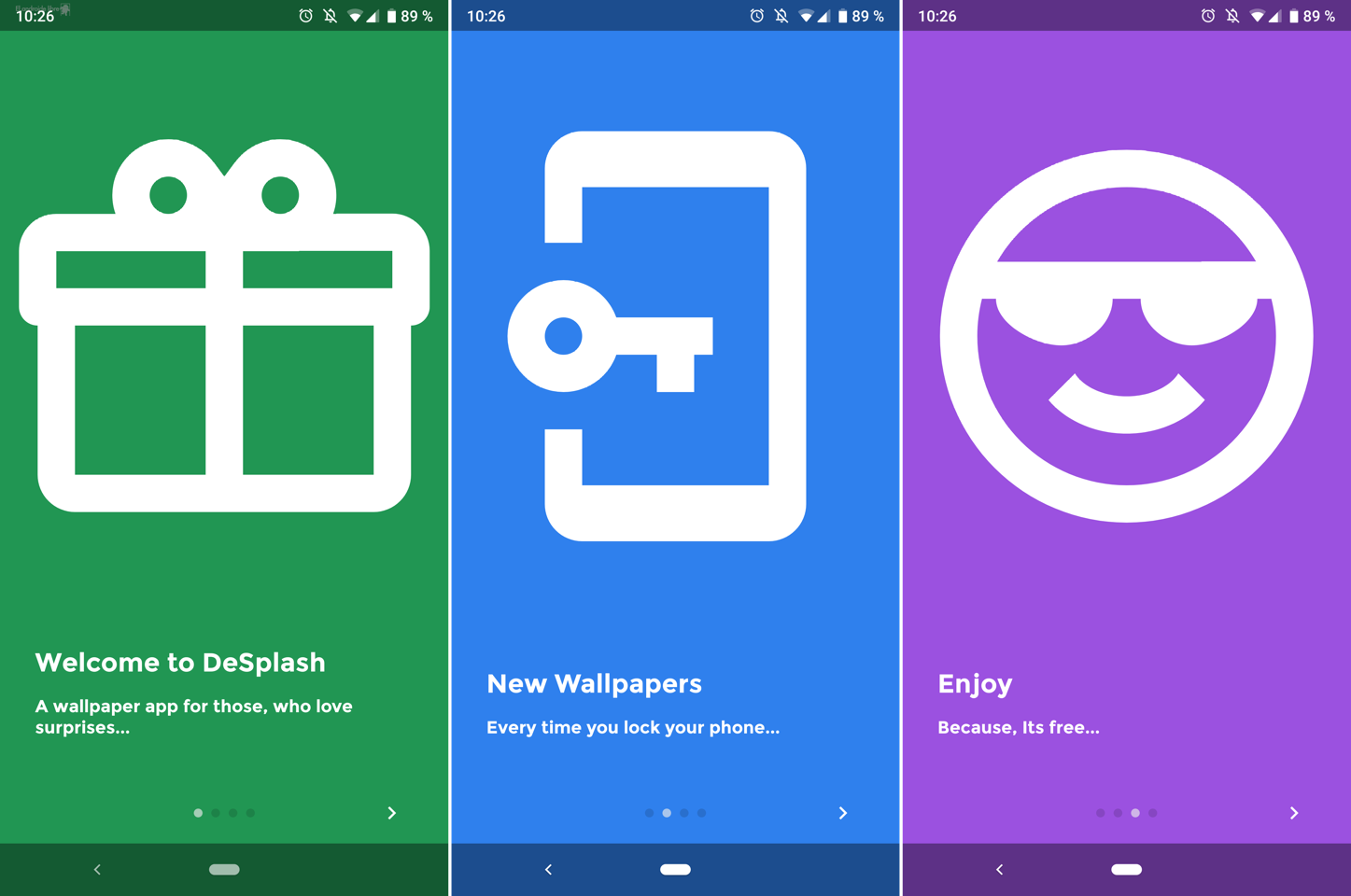 🎖▷ This application changes the wallpaper every time you unlock the mobile