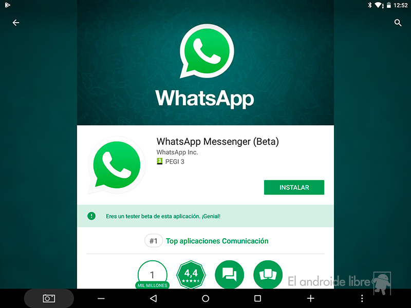 WhatsApp for tablets can now be downloaded from the Play Store