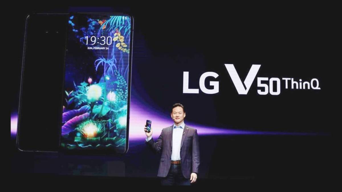 LG V50 ThinQ: 5G and dual display for the high-end LG # MWC2019