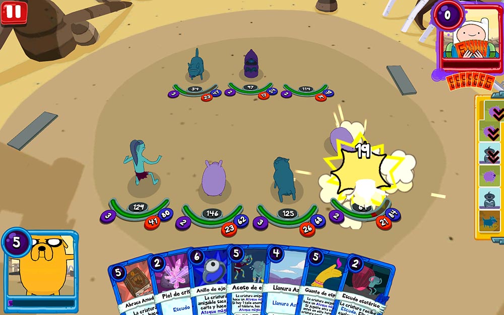 Card Combat in Adventure Time with Card War: the Kingdom