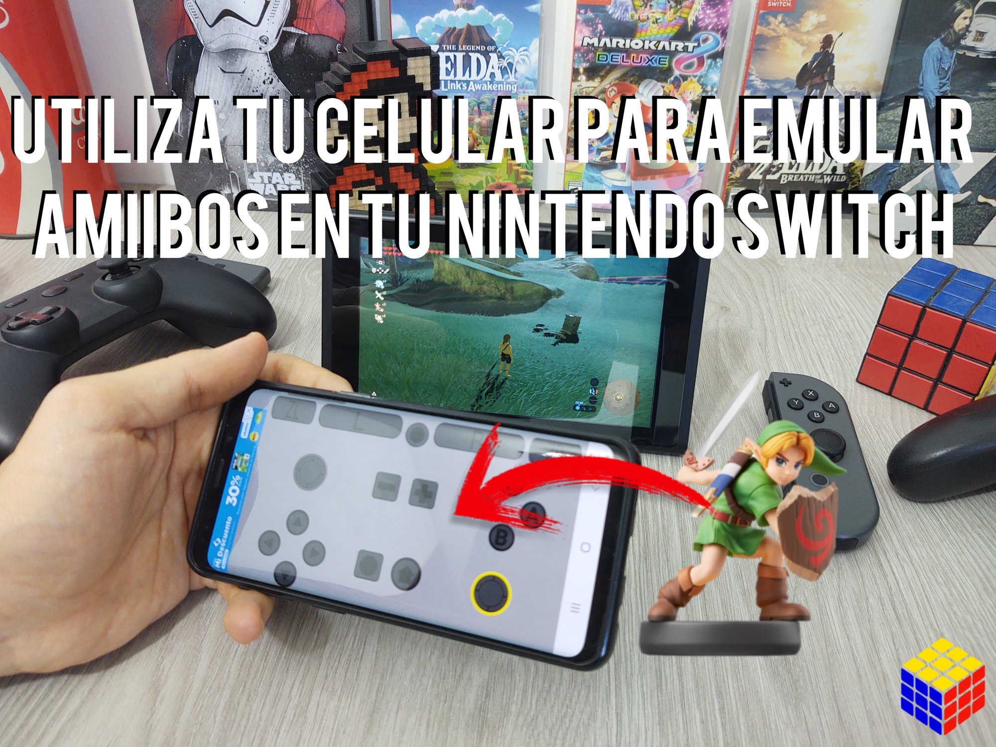 Use your cell phone to emulate Amiibos on your Nintendo Switch for free