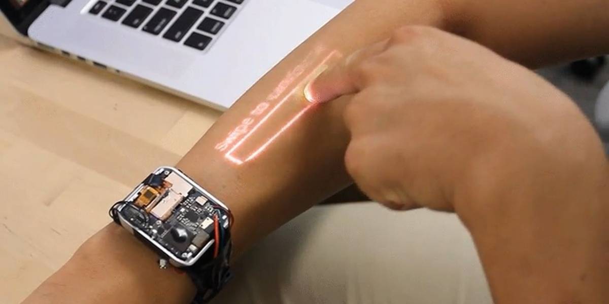 LumiWatch is the first functional prototype of a smartwatch that transforms your arm into a touch screen