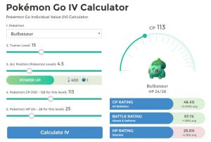 IV Calculator for Pokémon Go3