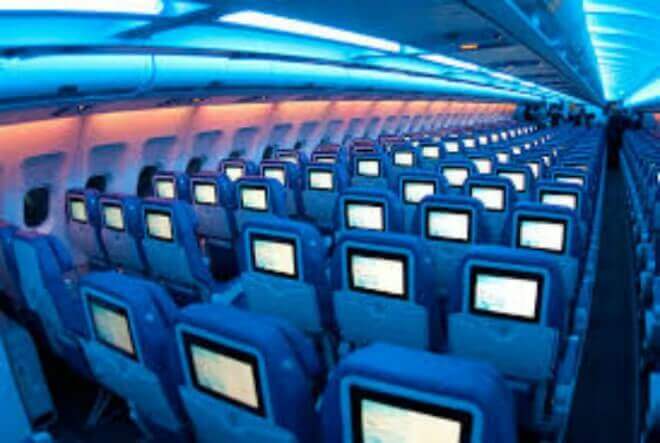 Screens on airplane seats start to disappear