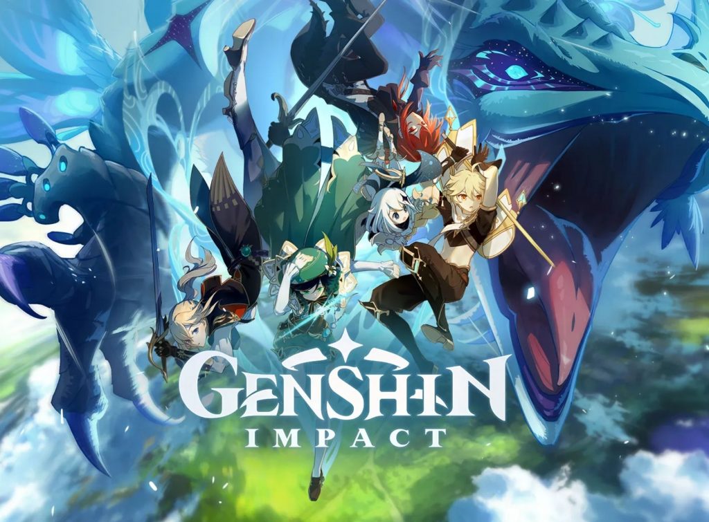 Genshin impact video game for tablet with good graphics and attractive
