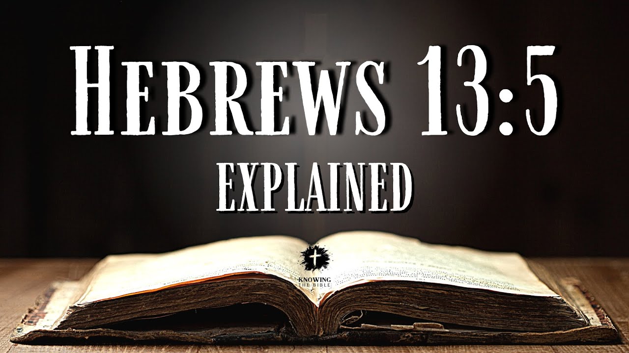 hebrews 13:5